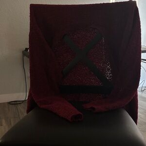 Ashley Stewart Deep Red Knit Sweater